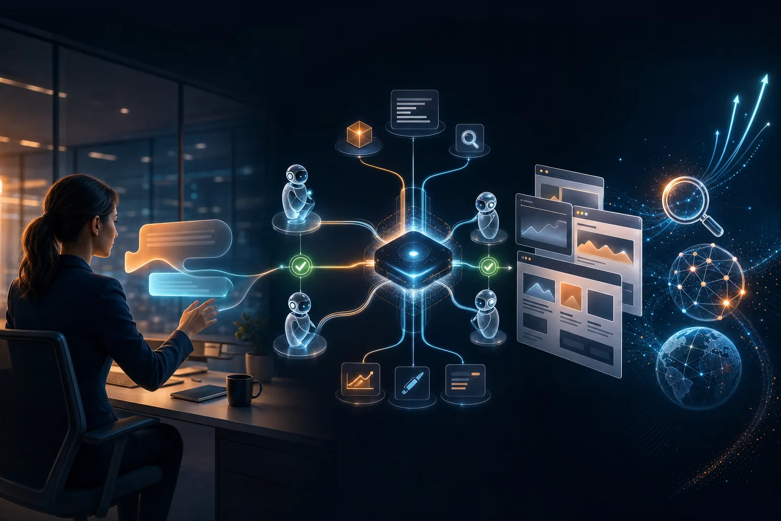 Copilot e Claude collegati ad AraLith COS tramite server MCP per eseguire audit SEO automatici