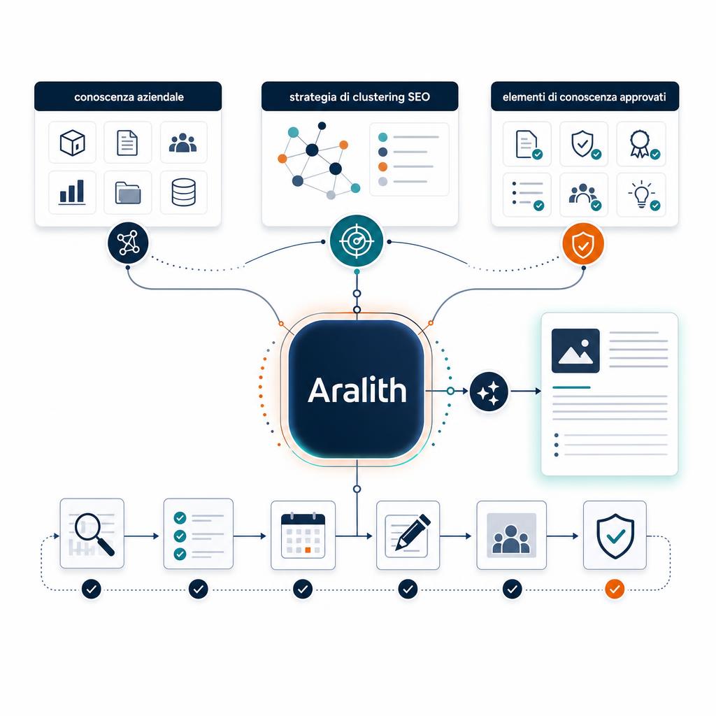 Workflow SEO centralizzato in Aralith COS